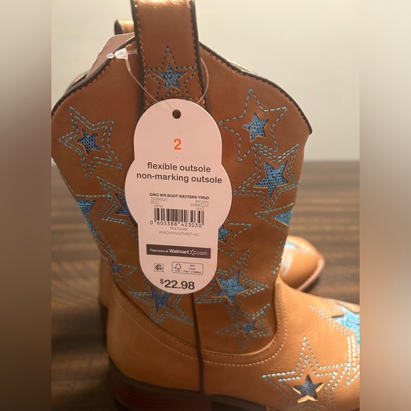 Faux Leather Cowgirl boots. Kids Size 2.               Cowgirl/ Halloween - Picture 8 of 8